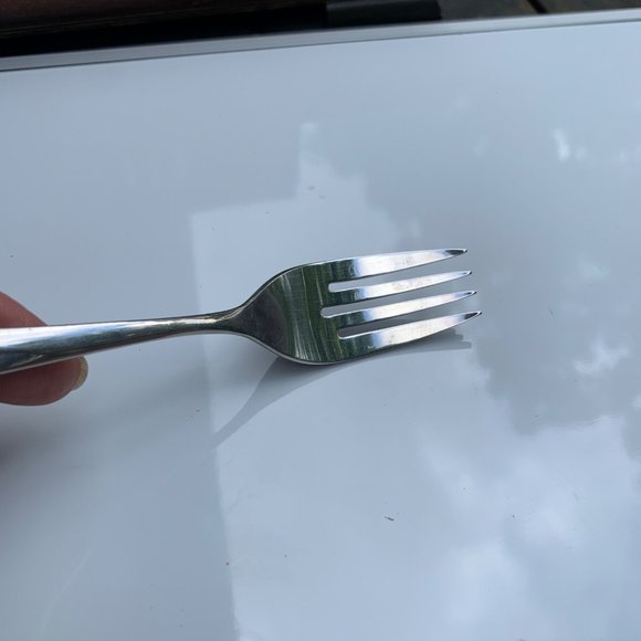 Oneida Lasting Rose Deluxe Stainless Modern Hollow Salad Fork - Picture 3 of 6